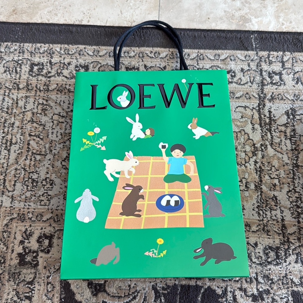 Loewe holiday 2024 shopping bag designed by Suna Fujita